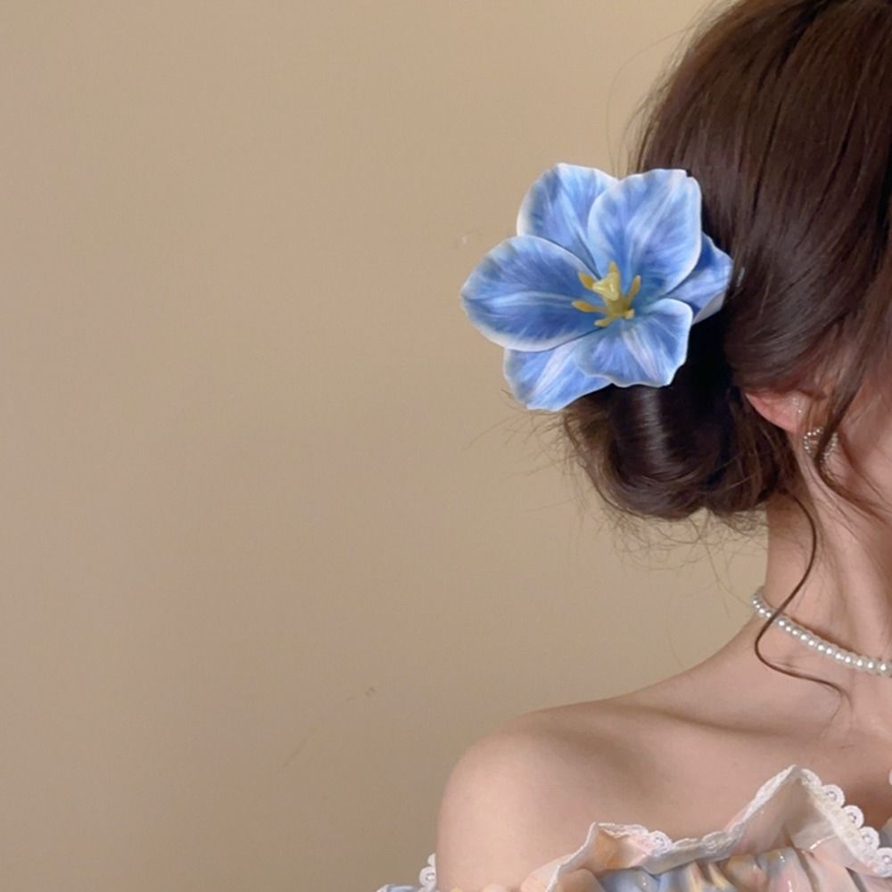 Vacation Style Headwear Flower Hair Clip Cloth Bohemian Style Hair Clip Sweet Flower Hairpin  Girl