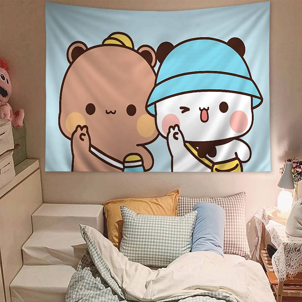 Cartoon Cute BBubu DDudu Colorful Tapestry Wall Hanging Cheap Hippi Bohemian Wall Tapestries Mandala Wall Hanging Sheets