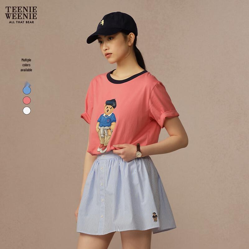 Teenie Weenie Bear Women s Color Block Print T-Shirt M
