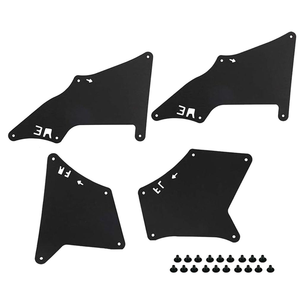 Front Wheel Mud Guards 53735-35150 Replacement Weather Resistant Heavy Duty Front Wheel Mud Flaps for Automotive