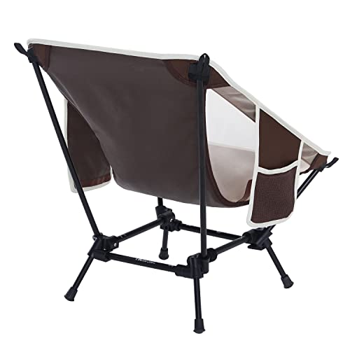 MOON LENCE Outdoor-Stuhl, niedriger Stuhl, 2-Wege, stabiler, Campingstuhl, Bodenstuhl, leicht, faltbar, kompakt, perfekt für Wandern, Angeln und