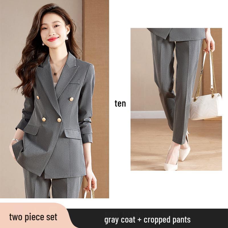 Women's 2025 High-End Professional Suit Set - Spring/Autumn Formal Wear