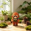 Decorative Knitted Figurine Handmade Doll for Kids, Soft Crochet Forest Animal Plush Toy, Cute Pendant Hand Woven Stuffed Doll, Unique Gift
