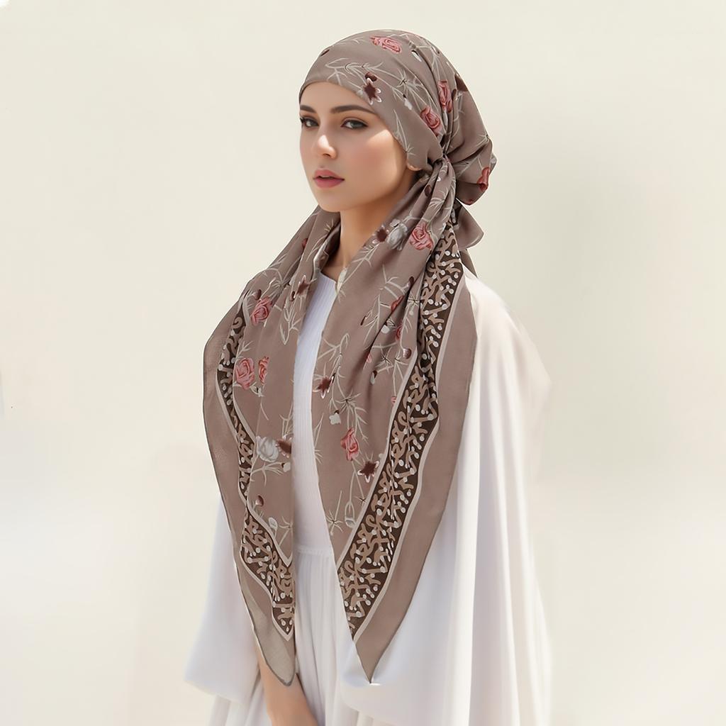 New Muslim Instant Hijab Scarf Print Turban Thick Hair Bonnet Night Cap Turban For Sleeping Elastic Hair Cotton Bonnet For Sleep