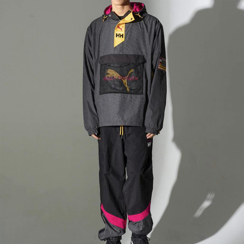 Puma X Helly Hansen Co-Branded Color-Block Hooded Jacket Men Jacket Black 597143-01