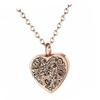 Elegant Heart Shape Pet Memorial Necklace for Ashes Cremation Keepsakes Secure Storage Everyday Wear Jewelry