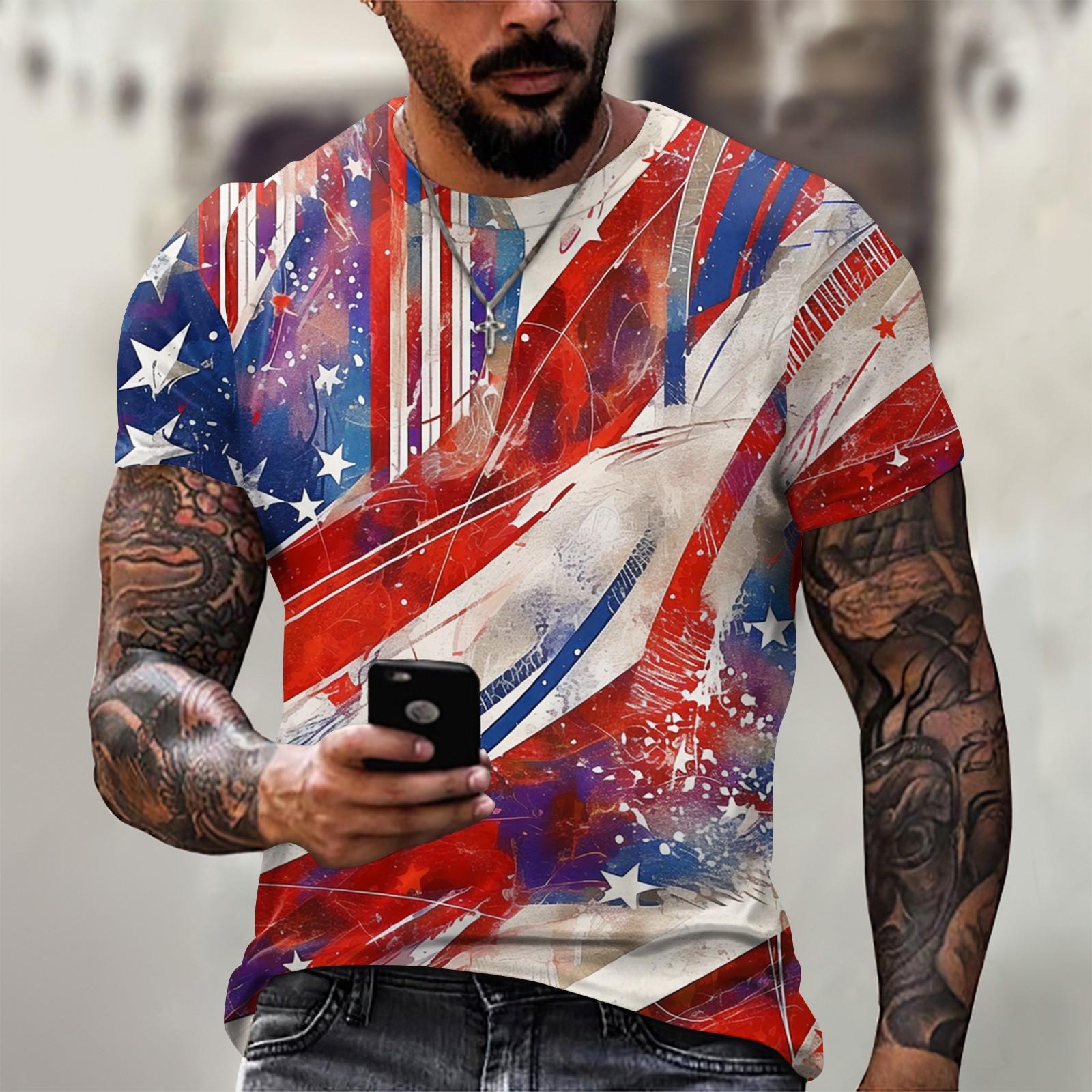 

Летняя мужская популярная футболка с круглым вырезом и коротким рукавом с принтом M хаки