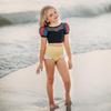 2026 Girls' Disney Princess One-Piece Swimsuit: Cinderella, Snow White & Rapunzel Design