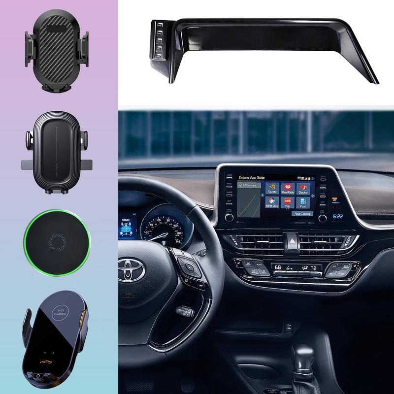 For Toyota C HR CHR     2018 Phone Holder Car Magnet Wireless Charging Mobile Phone Support Car Accessories