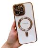 IPhone16 Electroplated CD Pattern 15 Mobile Phone Case with Tail Apple Magsafe Magnetic 12proma Soft Case Suitable