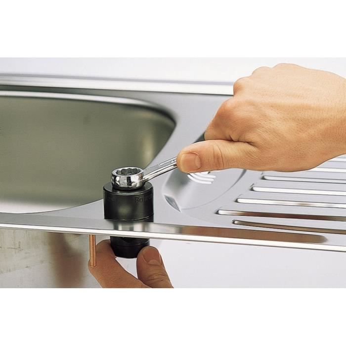 Wolfcraft - 1 emporte pièce pour évier inox ø 28