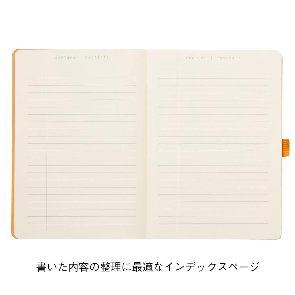 Rhodia Rhodia Rama Goal Book Dotted 240 Italian Leather CF117801 Notebook, A5, Grid, Pages, Cover, Nakara,