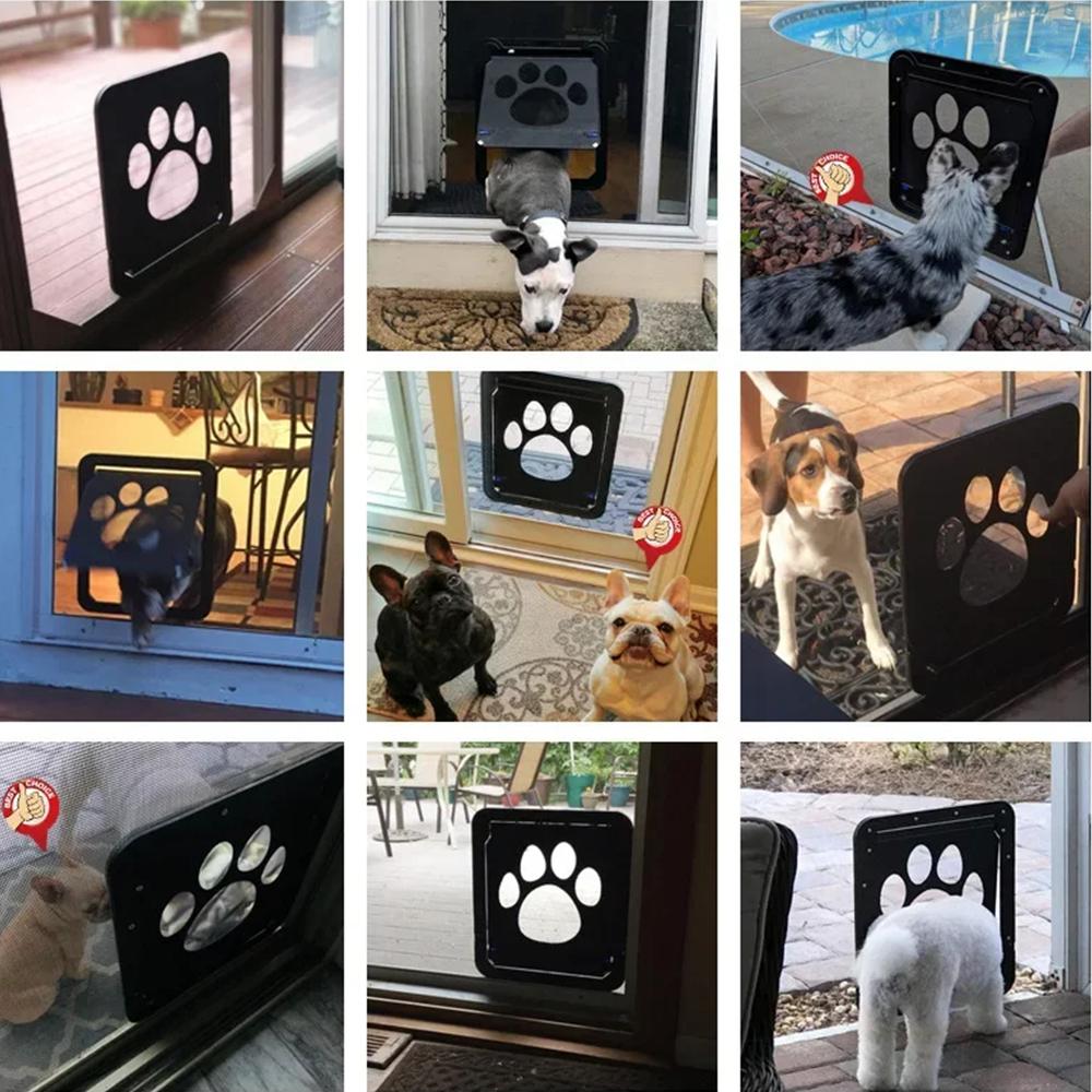 Dog Door for Screen Door,  Cat Door for Window Screen,Flap Opening 8 x 10 inches, ,Lockable Magnetic Flap Screen