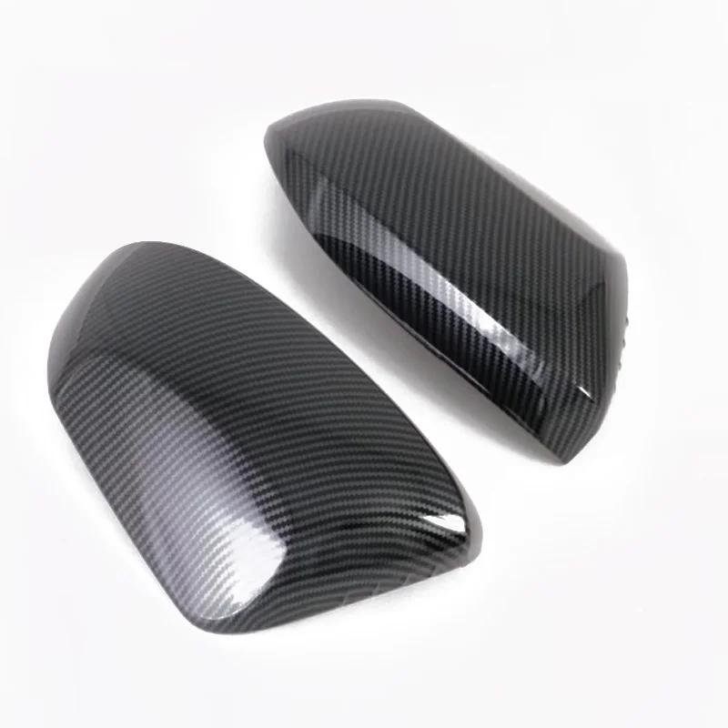 For Toyota Yaris Ativ/Vois 2024 ABS Carbonfiber Rearview Side Wing Door Mirror Cover Trim Protection Exterior Accessories