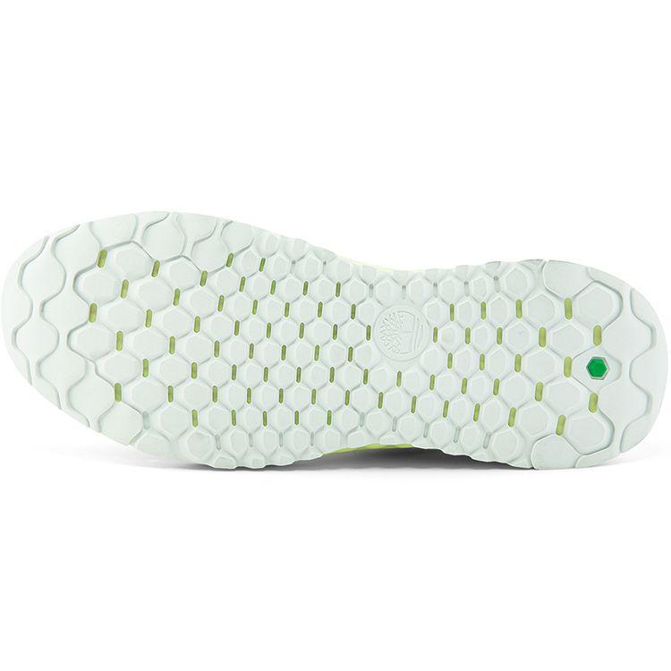 Timberland Solar Wave Low Lace Up Sneaker Teal Lime Green Women A2BM4W