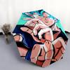 Goku Dragon Ball Pattern, Automatic Folding Umbrella, Portable and Foldable Design, 8 Ribs, a Christmas or Birthday Gift.