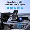 Aux To Bluetooth 5.3 Adapter,USB-3.5mm Aux Audio Adapter Receiver with Built-in Mic for Hands-Free Calls,Plug and Play Bluetooth Receiver,Compatible