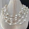 Vintage High Quality Natural Freshwater Pearl Natural Shell Gypsy Atmosphere Collarbone Chain Necklace