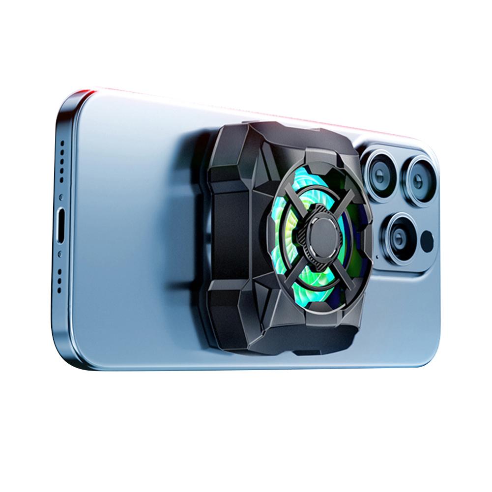 Phone Radiator 3 Speed Magnetic Phone Tablet Cooler Rechargeable Cooling Fan For iPhone 15 14 13 12 ,Come With Magnetic Pad