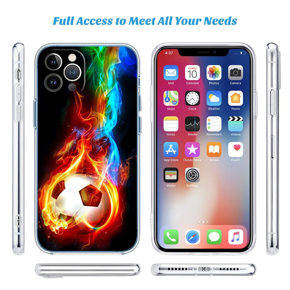 BF58 Football Soccer Phone Case for LG K22 K30 K40 K40S K41 K42 K50 K50S K51 K51S K52 K61 K62 K71 K92 Q60 Q61 V40 V50 V60