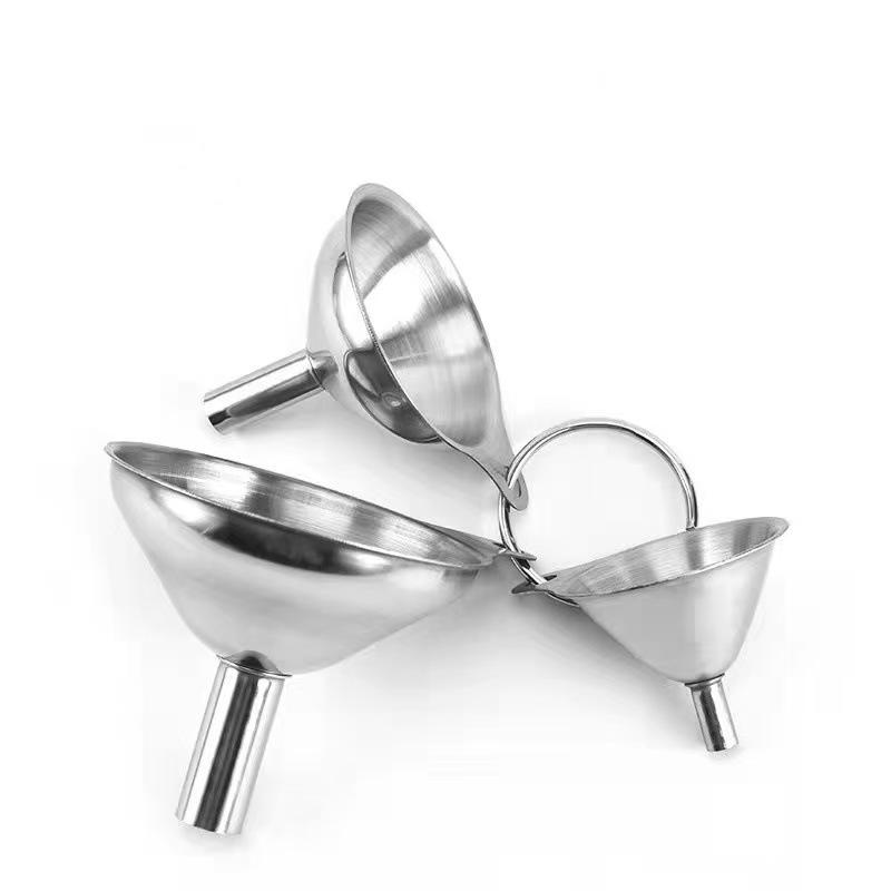 Stainless Steel 304 Three-Piece Oil and Jam Funnel Set