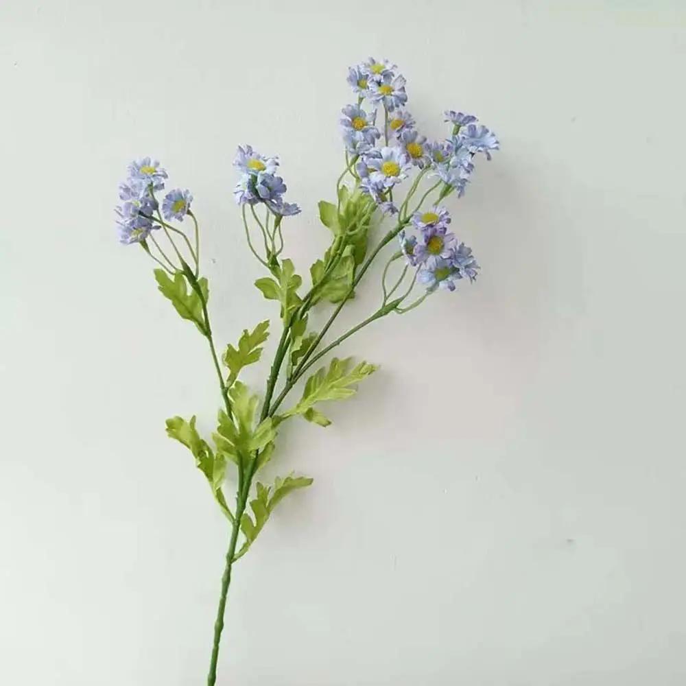 

30 Одиночных цветков ромашки, имитация, букет маргариток, украшение для гостиной, искусственная маргаритка, украшение из сухоцветов