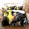 Kagurabachi Manga 3D Bedding Set Duvet Cover + 2 Pillowcases Polyester Bed Linen Multiple Sizes For Fans Bedroom Home Decor Gift