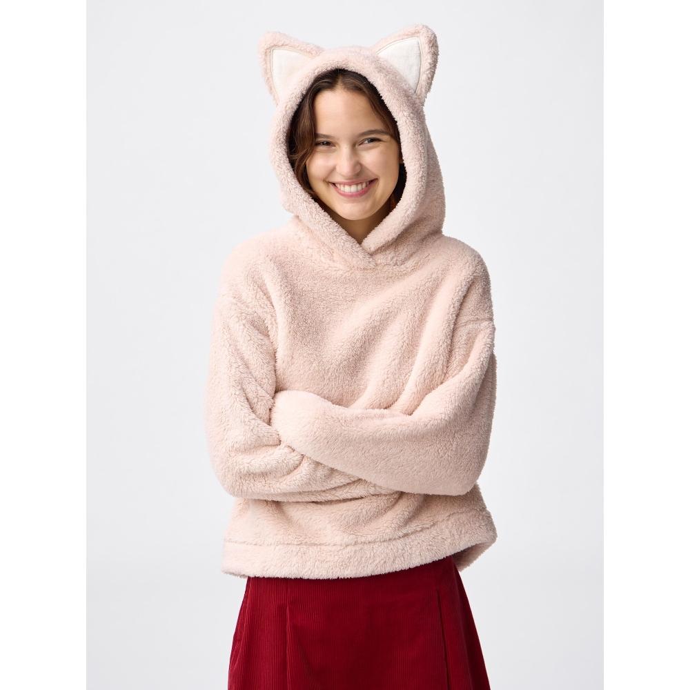 

Худи-парка Gu Marshmallow Feel с лисой 34 BROWN/3XL