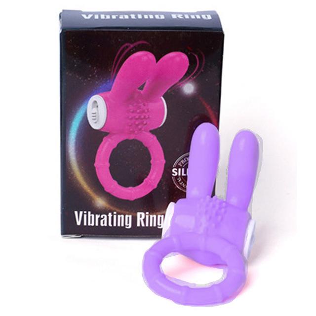 Vibrator Cock ring Rabbit Vibrating Penis Ring for Man Delay Ejaculation Clit Stimulation Intimate Sex Toys for Couple Rings 18+
