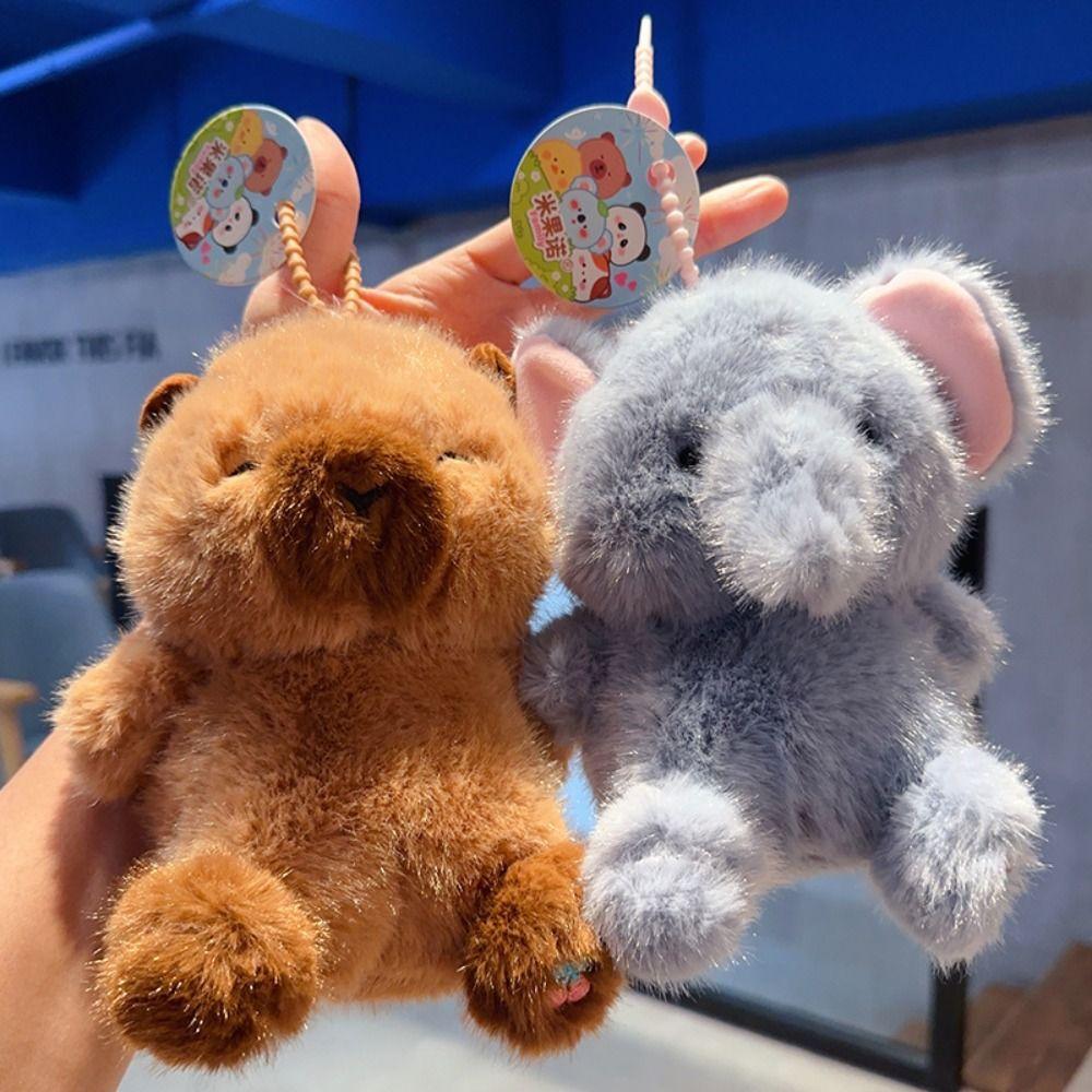 Elephant Cartoon Animal Keychain Cartoon Animal Car Key Ring Bag Hanging Pendant  Hanging Ornaments