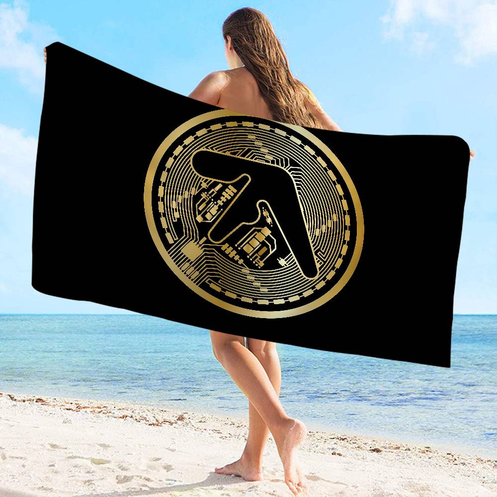 Aphex Twin Beach Towel Colorful Bath Towels For Girl Microfiber Quick Dry Custom Sand Free Beach Yoga Spa Gym Pool
