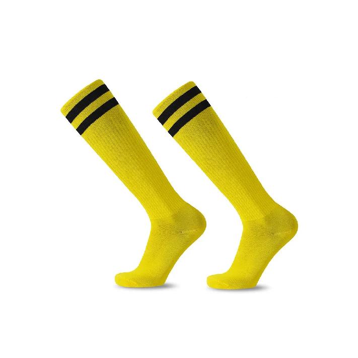 White Black Stripes Football Soccer Socks For Men Teenages Kids Boys Over the Calf Baseball Rugby Athletic Socks Women Girls