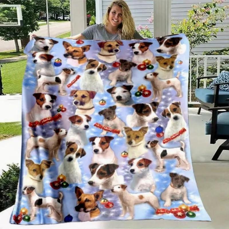 Parsons Russell Terry Dog Cute Dog Pattern Blanket, Pet Blanket, Dog Blanket, Home Decoration, Pet Blanket On the Bed