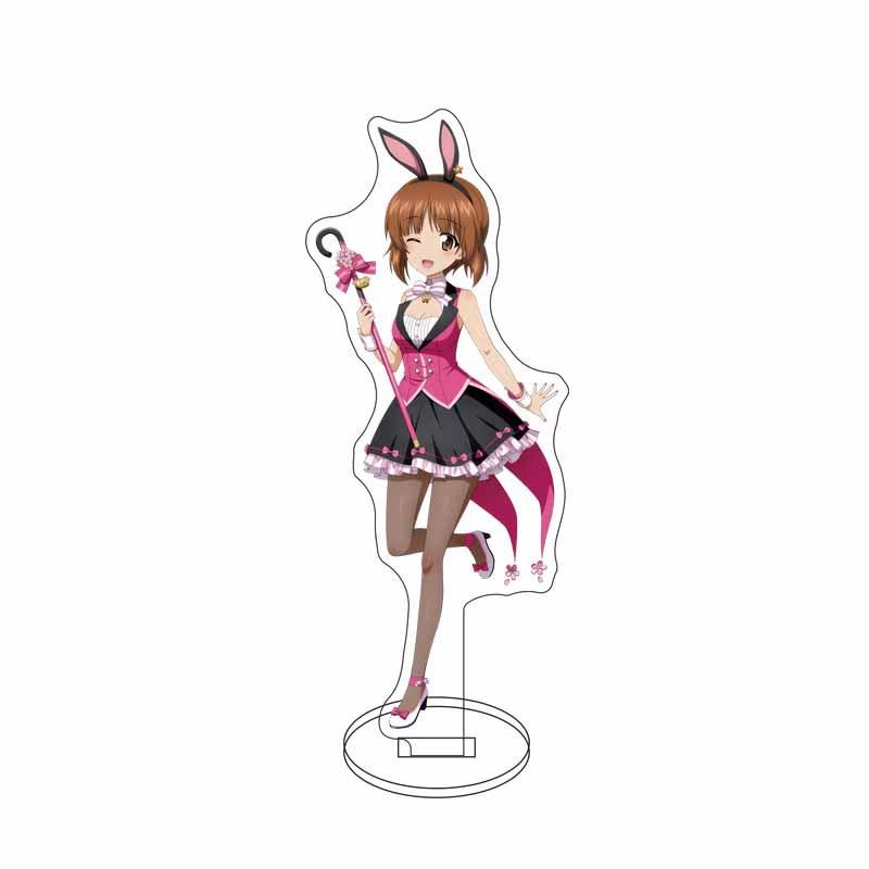 GIRLS und PANZER Nishizumi Miho Isuzu Hana Acrylic Stand Model Plate Keychain Desk Decoration Friends Gift Figure Display