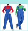 Super Mario Bros Luigi Kostüm für Kinder und Erwachsene Atmungsaktives Ganzkörper-Cosplay-Kleid mit exquisiter Verarbeitung