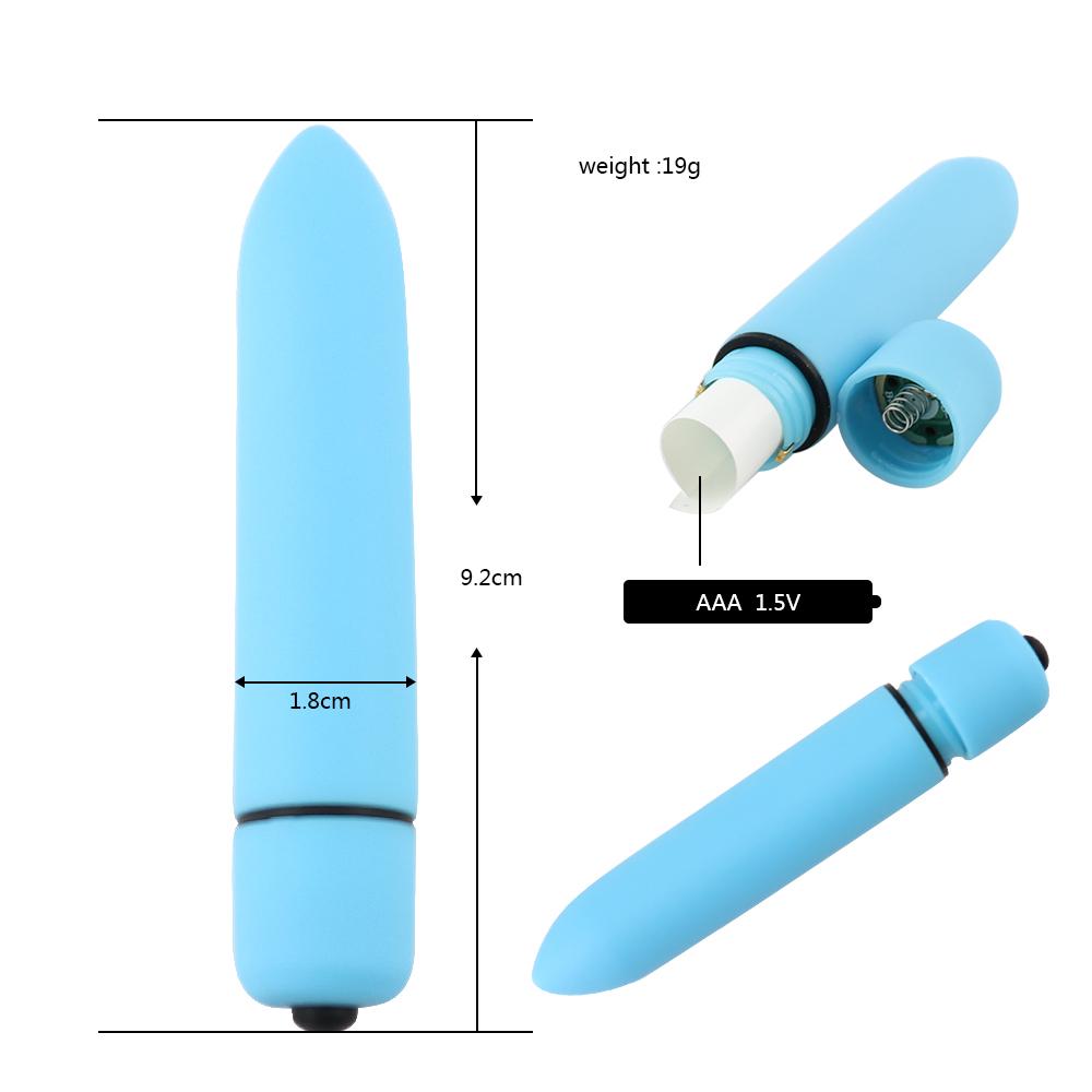 9 Colors 10 Speed Mini Bullet Dildo Vibrator Clitoris Stimulator Sex Products AV Stick Anal Sex Toys for Women