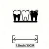 Metal Tooth Wall Art Sculpture Rust Resistant Iron Mural Modern Dental Office Clinic Decor Gift