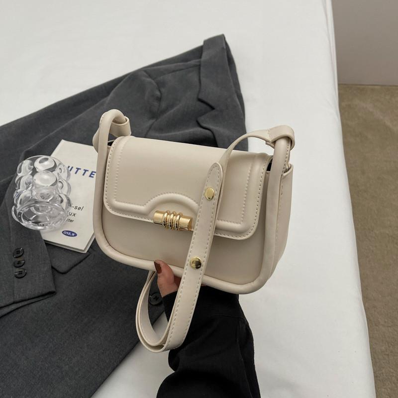 Stylish Korean Commuter Bag For Women 2023 Fall And Winter High-end Casual Single Shoulder Bag бежевый