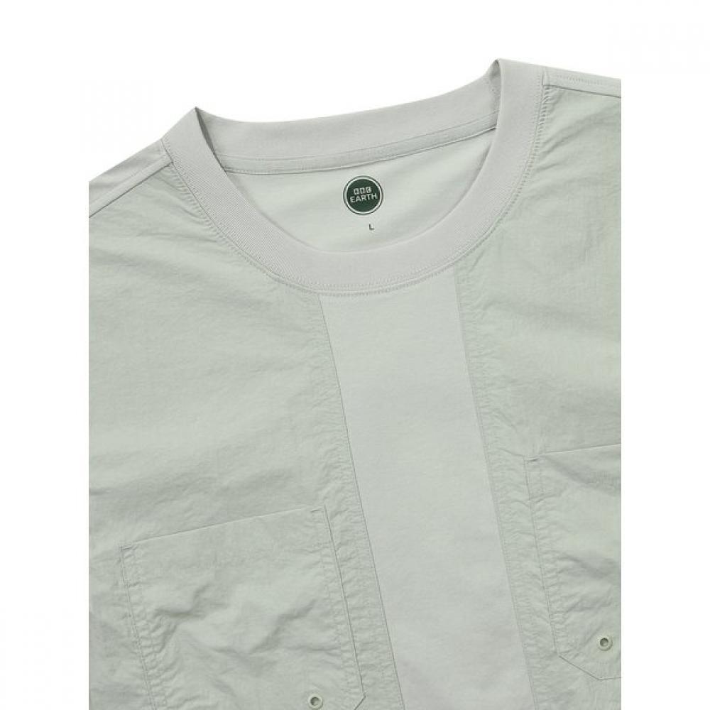 Woven PaTch PockeT ShorT Sleeve T shirT  minT 