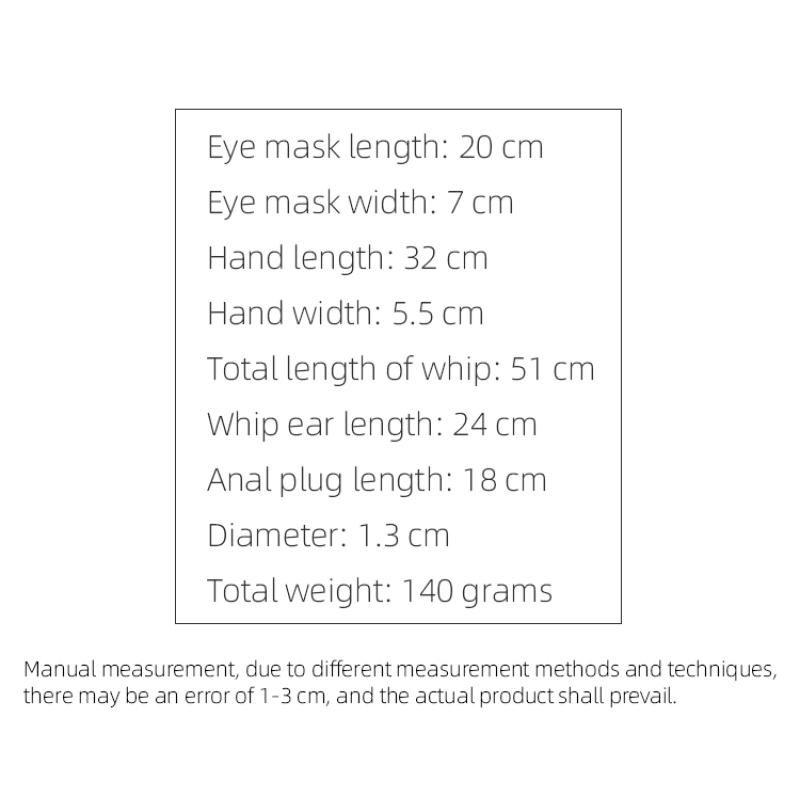 BLACKWOLF 4Pcs Bed Bondage Set BDSM Kits Eye Mask Whip Paddle Anal Plug Bead Sex Adult Games Erotic Sex Toys For Women Couples