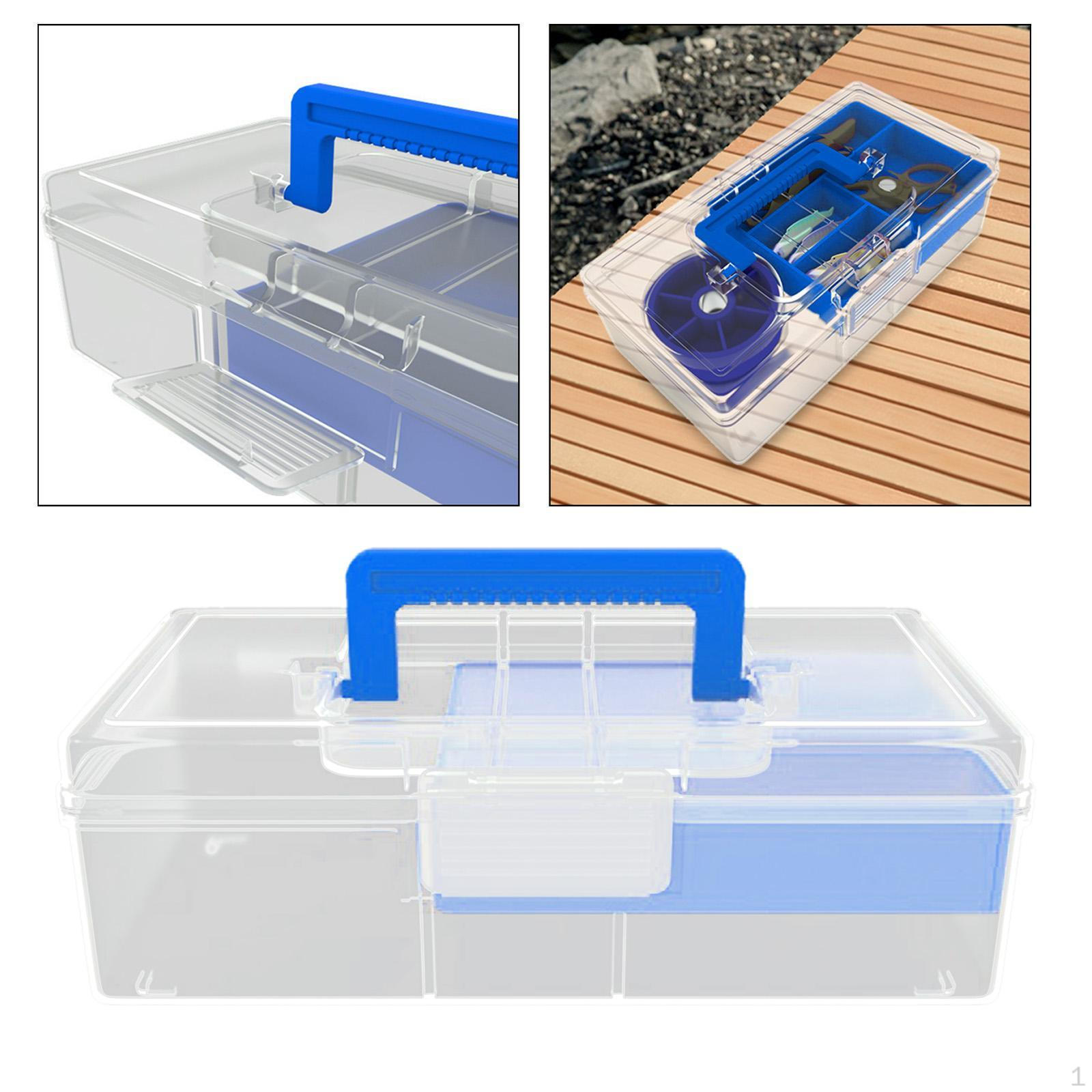 

Ящик для хранения рыболовных снастей, органайзер для лодочного оборудования, жесткий ящик для снастей синий