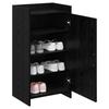 Shoe Cabinet Black Oak 48 x 36 x 92 cm Particleboard