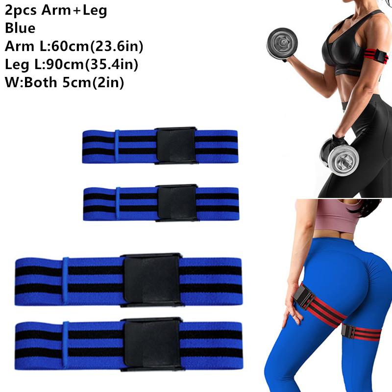 Training BFR Occlusion Bands Bodybuilding Weightlifting Arm Leg Muscle Growth Blood Flow Restriction Bands Fitness Gym Equipment
