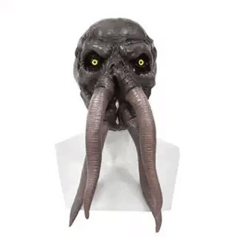 Green Fish Head Latex Mask Halloween Cosplay Party Funny Full Costume Prop