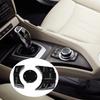 Center Console Multimedia Control Button Knob Kit Anti Scratch Stylish Multimedia Button Cover Trim Replacement for 1 3 5 Series
