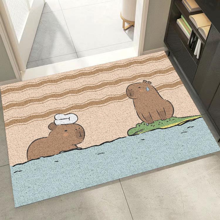

Cute Cartoon Dirt-Resistant Non-Slip Entrance Door Mat, Cuttable Wear-Resistant Coil Loop Carpet 40*60CM