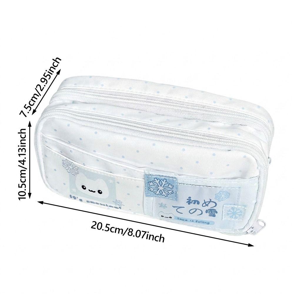 Große Kapazität Federtasche Kawaii Katze Schreibwarentasche INS Stil Federmäppchen Schüler