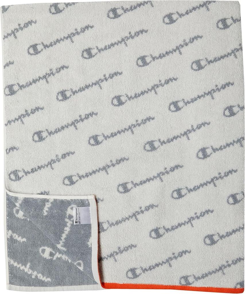 Champion Mini Bath Youth Logo Antibacterial and 5075064800 Towel, (White), Deodorizing,