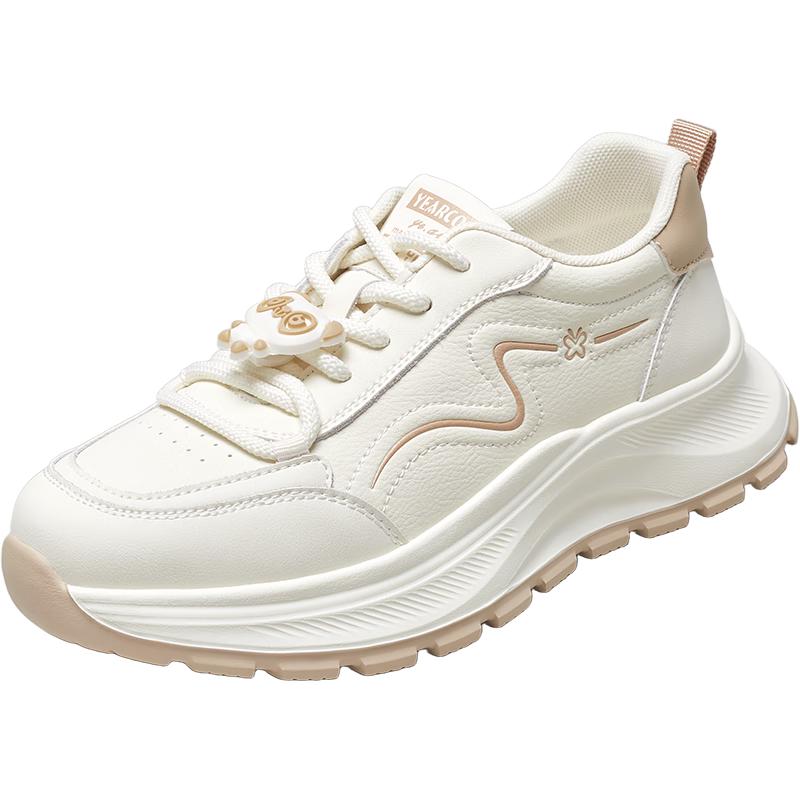 Yierkang Women s Round-Toe Platform Casual Sneakers 38