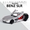 Modellino Auto in Lega Mercedes-Benz SLR 1/24 Suono e Luci Pull Back Giocattolo per Bambini Collezionabili Regalo di Compleanno